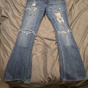 Distressed Blue Women's Jeans